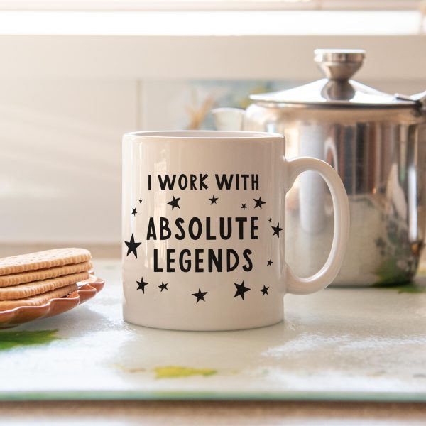 Gifts For Colleagues, I Work With Absolute Legends Mug, Funny Work Gifts