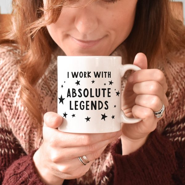 Gifts For Colleagues, I Work With Absolute Legends Mug, Funny Work Gifts