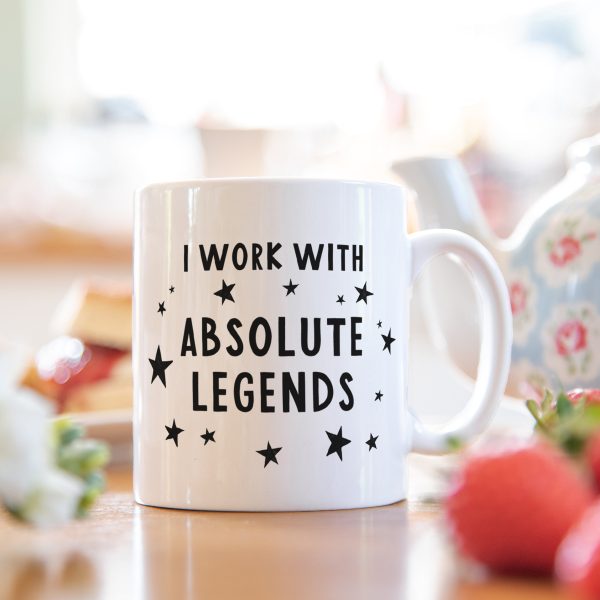 Gifts For Colleagues, I Work With Absolute Legends Mug, Funny Work Gifts