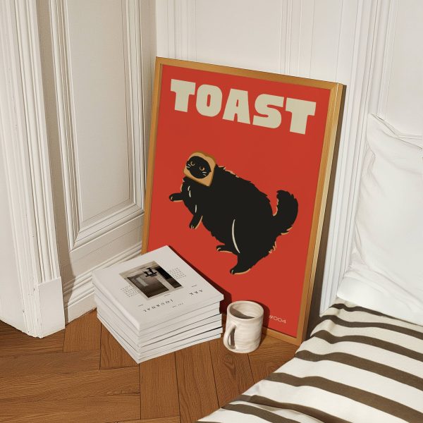 Black Cat Wall Art Print Funny Cat Poster