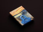 The Scream Parody Canvas, Cookie Monster Art, Funny Canvas