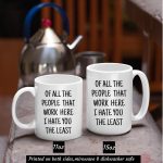 Work Mug, Coworker Gift Funny, Snarky Office Mug, Funny Mugs For Work