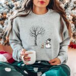 Christmas Snowman Sweatshirt, Christmas Dog Sweater, Snowman Shirt, Chrimbo Gift Tshirt, Christmas Crewneck Jumper, Xmas Shirts For Women