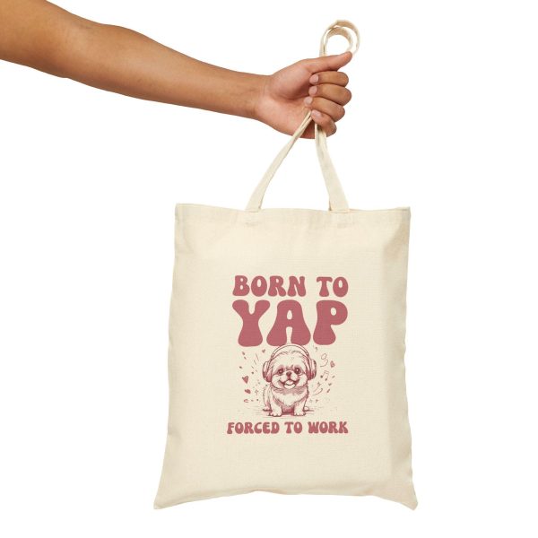 Born To Yap Forced To Work Funny Tote Bag, Retro Meme Tote, Weird Crazy Design, Cute Quirky Gift, Tote Bag, Funny Gift Idea, Gifts For Her