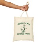 Serious Goose Funny Tote Bag, Retro Meme Tote, Weird Crazy Design, Cute Quirky Gift, Tote Bag, Perfect For Friends, Funny Gift Idea