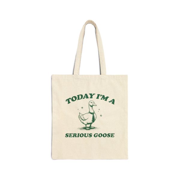 Serious Goose Funny Tote Bag, Retro Meme Tote, Weird Crazy Design, Cute Quirky Gift, Tote Bag, Perfect For Friends, Funny Gift Idea