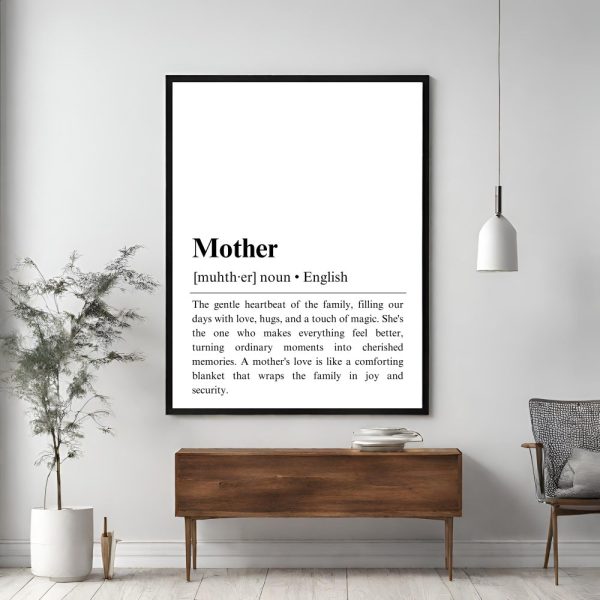 mother definition gift, gifts for mother, new mom gifts, family poster, mothers day gift, gifts for her, definition print