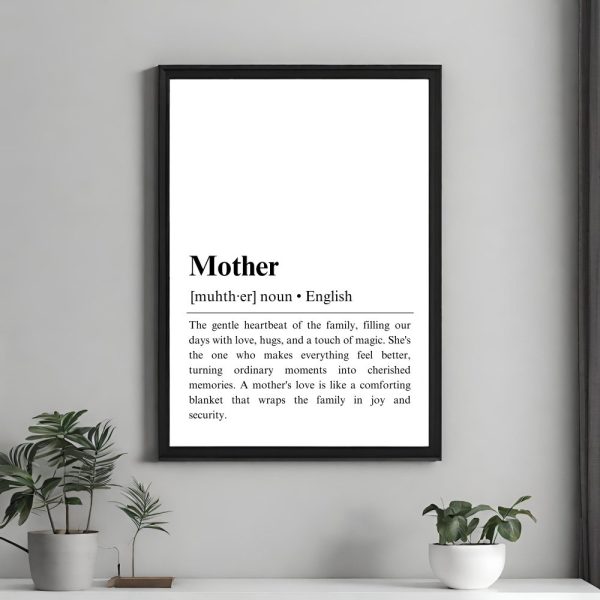 mother definition gift, gifts for mother, new mom gifts, family poster, mothers day gift, gifts for her, definition print