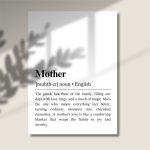 mother definition gift, gifts for mother, new mom gifts, family poster, mothers day gift, gifts for her, definition print