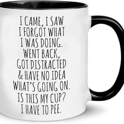 Adhd Humor Mug, 'Grandma'S Wandering Mind' Funny Coffee Mug For Distracted Individuals, Unique Gift For Friends & Family With Adhd Ceramic Mug