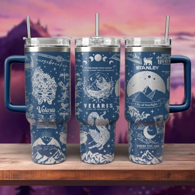 A Court Of Thorns And Roses Book Custom Stanley Quencher 40Oz Stainless Steel Tumbler With Handle