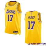 Alex Fudge Icon Edition Los Angeles Lakers 2022-23 Yellow Swingman Jersey