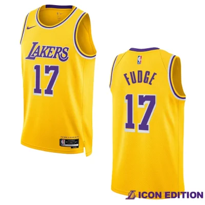 Alex Fudge Icon Edition Los Angeles Lakers 2022-23 Yellow Swingman Jersey
