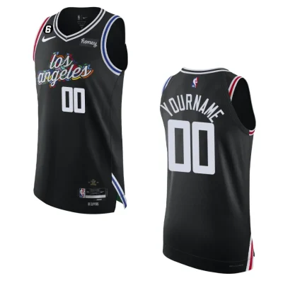 Los Angeles Clippers City Edition Custom 2022-23 Authentic Black Jersey