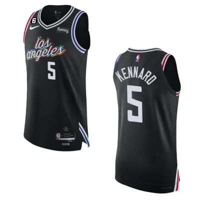 Los Angeles Clippers City Edition Luke Kennard 2022-23 Authentic Black Jersey