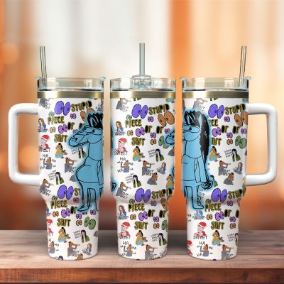 Bojack Horseman Tv Series Custom Stanley Quencher 40Oz Stainless Steel Tumbler With Handle