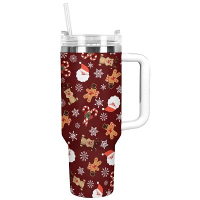 Christmas Cheer Custom Stanley Quencher 40Oz Stainless Steel Tumbler With Handle
