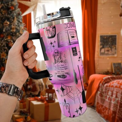Hocus Pocus Movies Custom Stanley Quencher 40Oz Stainless Steel Tumbler With Handle