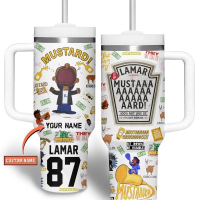 Kendrick Lamar Music Custom Stanley Quencher 40Oz Stainless Steel Tumbler With Handle