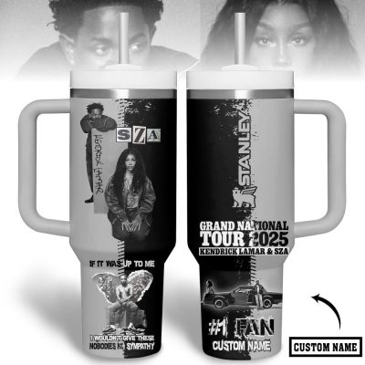 Kendrick Lamar X Sza Music Custom Stanley Quencher 40Oz Stainless Steel Tumbler With Handle