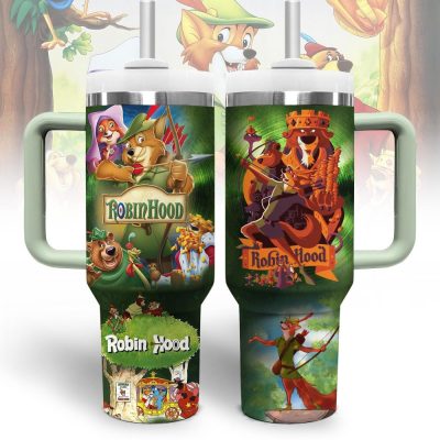 Robin Hood Disney Movies Custom Stanley Quencher 40Oz Stainless Steel Tumbler