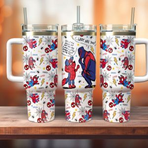 Spider Bluey Cartoon Custom Stanley Quencher 40Oz Stainless Steel Tumbler