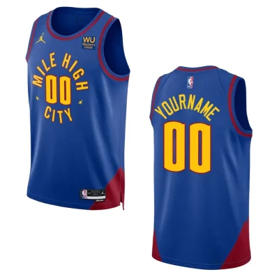 2022-23 Statement Edition Denver Nuggets Custom Royal Swingman Jersey