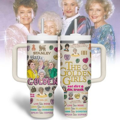 The Golden Girls Tv Series Custom Stanley Quencher 40Oz Stainless Steel Tumbler With Handle