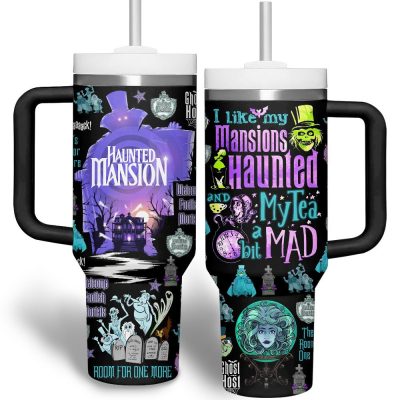 The Haunted Mansion Movies Custom Stanley Quencher 40Oz Stainless Steel Tumbler With Handle