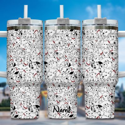 101 Dalmatians Movies Custom Stanley Quencher 40Oz Stainless Steel Tumbler With Handle
