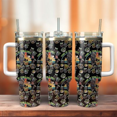 Baby Yoda Star Wars Movie Custom Stanley Quencher 40Oz Stainless Steel Tumbler