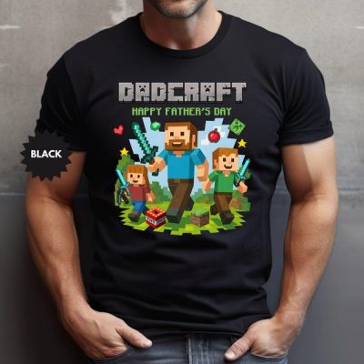 Personalized DadCraft Shirt, Gamer Dad DadCraft Tee, Father's Day Gift, Custom Father Sweatshirt, Dad Birthday Present, Dad Life T-shirt