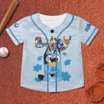 Custom Disney Bluey Play Baseball, Bluey Birthday Party Shirt, Custom Kid Youth Adult Disney Jersey Bluey Jersey, Baseball Jersey, Gift For Disney Fans