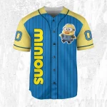 Custom Minions Blue Funny, Personalized Collection Jersey, Disney Jersey, Gift For Kids, Toy Storys Fans, Baseball Teams