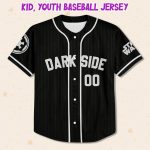 Personalize Disney Star Wars Dark Side Black Striped, Custom Name Kid Adult Matching Baseball Jersey Gift For Star Wars Fans Baseball Outfit