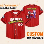 Personalize Spidey And His Amazing Friends Funny, Custom Spider Verse Baseball Jersey Team, Disney Baseball Team Outfit