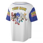 Custom Sonic The Hedgehog Baseball, Custom Kids Youth Adult Disney Baseball Jersey Sports Outfits Cute Gifts For Fan Disney