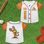Summer New Disney Tigger Family Vacation Baseball Jacket Disney Custom Casual Baseball Jacket Oversize Street Men'S And Women'S Jersey