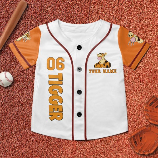 Summer New Disney Tigger Family Vacation Baseball Jacket Disney Custom Casual Baseball Jacket Oversize Street Men'S And Women'S Jersey