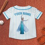 Custom Disney Princess Elsa Game Day Baseball Jersey, Disney Frozen Elsa Baseball, Custom Kid Youth Adult Disney Vintage Baseball Jersey Disneyworld Gift For Fans