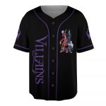 Custom Villains Baseball Jersey, Maleficent Horror Characters Baseball Jersey Team, Birthday Gift For Kids, Cartoon Family Party Shirt