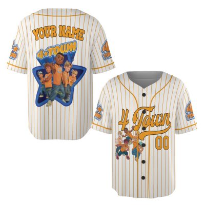 Custom Name Turning Red Pixar Jersey Shirt, Unisex Turning Red 4*Town Baseball Jersey, Baseball Jersey Shirt Baseball Jersey Collection Baseball Fans