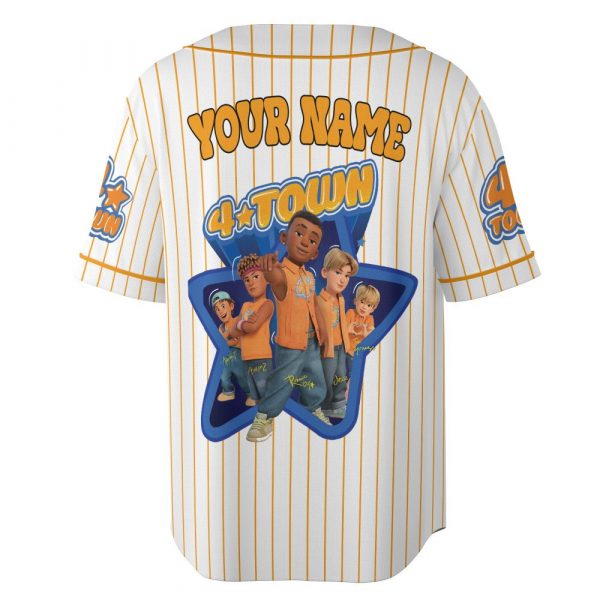 Custom Name Turning Red Pixar Jersey Shirt, Unisex Turning Red 4*Town Baseball Jersey, Baseball Jersey Shirt Baseball Jersey Collection Baseball Fans