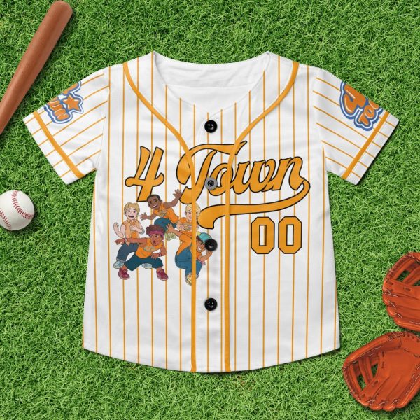 Custom Name Turning Red Pixar Jersey Shirt, Unisex Turning Red 4*Town Baseball Jersey, Baseball Jersey Shirt Baseball Jersey Collection Baseball Fans