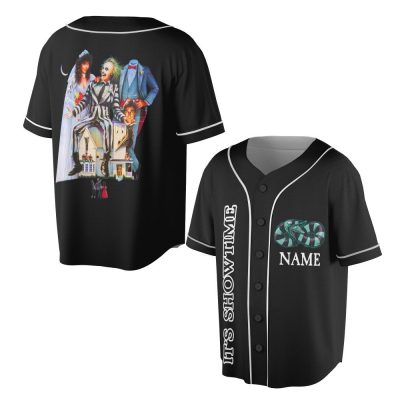 Beetlejuice Jersey Shirt, Custom Beetlejuice Baseball Shirt, Beetlejuice Baseball Jersey, Horror Jersey, Beetlejuice Gift