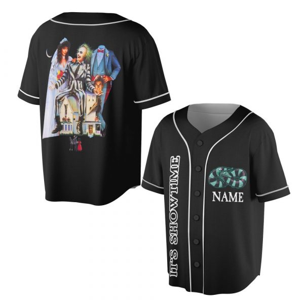 Beetlejuice Jersey Shirt, Custom Beetlejuice Baseball Shirt, Beetlejuice Baseball Jersey, Horror Jersey, Beetlejuice Gift