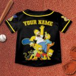 Custom The Simpsons Baseball Shirt, The Simpsons Shirt, The Simpsons Jersey Shirt, Bart Simpson Shirt, Comedy Cartoon Shirt, Marge Simp