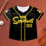 Custom The Simpsons Baseball Shirt, The Simpsons Shirt, The Simpsons Jersey Shirt, Bart Simpson Shirt, Comedy Cartoon Shirt, Marge Simp
