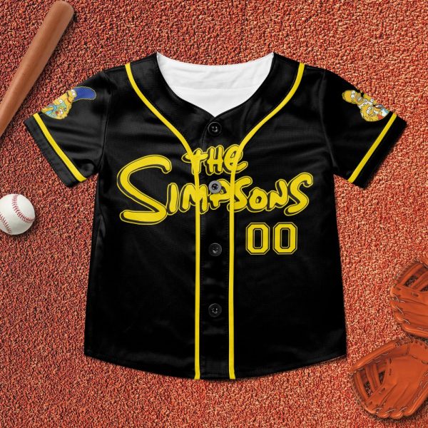 Custom The Simpsons Baseball Shirt, The Simpsons Shirt, The Simpsons Jersey Shirt, Bart Simpson Shirt, Comedy Cartoon Shirt, Marge Simp