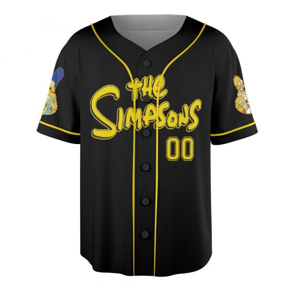 Custom The Simpsons Baseball Shirt, The Simpsons Shirt, The Simpsons Jersey Shirt, Bart Simpson Shirt, Comedy Cartoon Shirt, Marge Simp